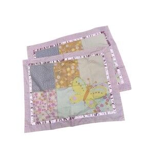 Vintage Wonder Kids (2) Standard Pillowcases Pink Butterfly Polka Dots‎